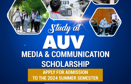 ANNOUNCING THE AUV SUMMER SCHOLARSHIP: COMMUNICATION & MEDIA!