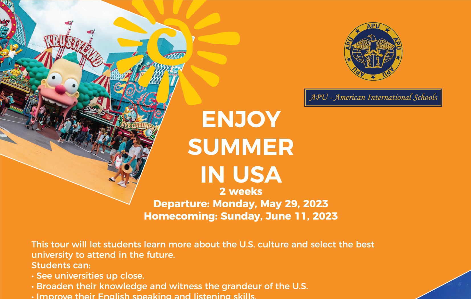 ENJOY YOUR SUMMER 2023 IN USA WITH APU & AUV