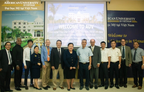 THE MEMORANDUM OF UNDERSTANDING SIGNING CEREMONY BETWEEN THE AMERICAN UNIVERSITY IN VIETNAM AND VIETNAM FLIGHT MANAGEMENT CORPORATION (VATM)